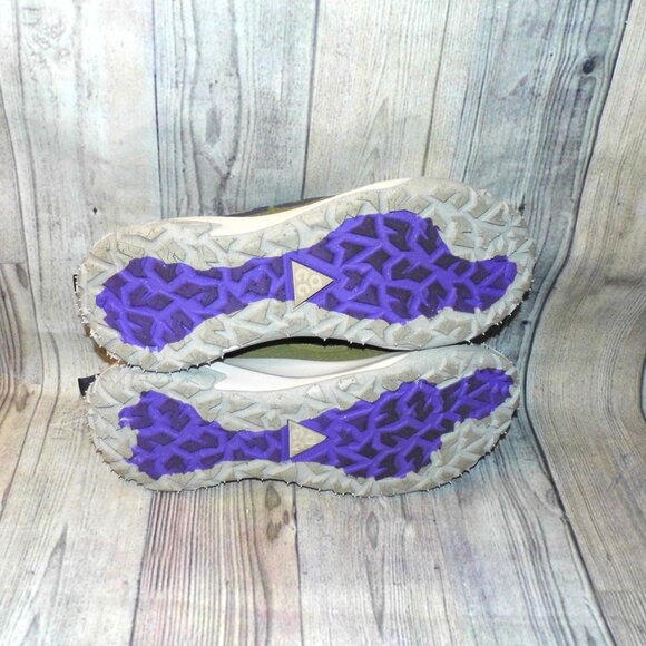 NIKE ACG Mountain Fly 2 Low Neutral Olive Mountain Grape Sneakers Mens Size 13 - Picture 2 of 7